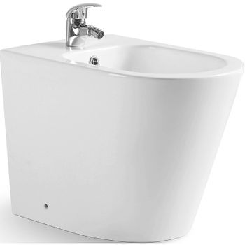 Биде CeramaLux NS-3378 приставное Белое — фото 1, Биде напольные