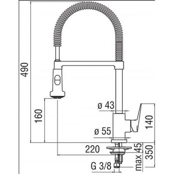 Смеситель для кухни Nobili Blues BS101300/3CR Хром — фото 2, Смесители для кухни