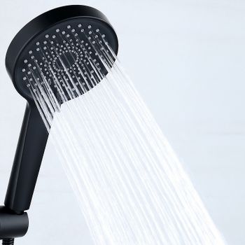 Душевая система Bond Cube B03-9588 Черная матовая — фото 8, Душевые стойки