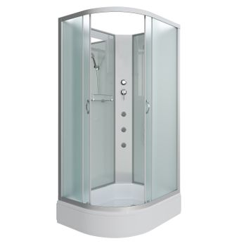 Душевая кабина Niagara Classic NG-33984-14RBKG (90х80х200) средний поддон(26см),стекло матовое,4 мес — фото 1, Душевые кабины