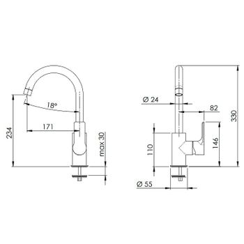 Смеситель для кухни Remer Energy EY72 Хром — фото 2, Смесители для кухни
