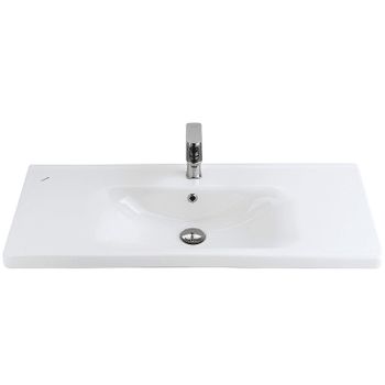 Раковина Creavit Eksen 100 EK100-00CB00E-0000 Белая — фото 1, Раковины подвесные