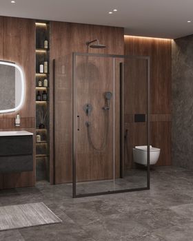 Душевой уголок CEZARES MOLVENO-AH-12-120/90-C-GM-IV — фото 1, Душевые уголки