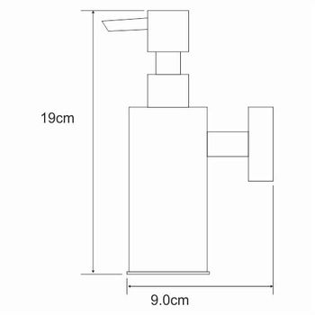 K-1399BLACK Дозатор для жидкого мыла, антивандальный — фото 4, Дозаторы