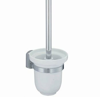 Аксесс Oder K-3027C Щетка для унитаза (блистер),КЕРАМИКА, с подств, навесная, хром, WasserKRAFT — фото 1, Ершики для унитаза