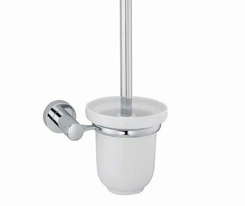 Аксесс Donau K-9427C Щетка для унитаза (блистер), КЕРАМИКА, с подств, навесная, хром, WasserKRAFT — фото 3, Ершики для унитаза