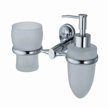 Аксесс Main K-9289 Держатель стакана и дозатора (блистер), хром, WasserKRAFT — фото 1, Дозаторы