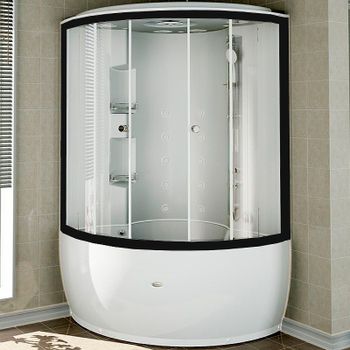 Душевой бокс Radomir Лаура К2 128x128 1-04-6-0-5-0890 с баней с гидромассажем — фото 1, Душевые боксы