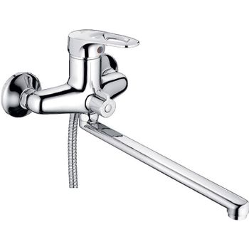 Смеситель для ванны Ledeme H68-В 2268-BL универсальный Хром — фото 1, Смеситель для ванны