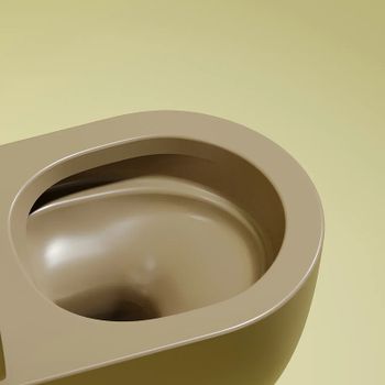 Унитаз Ceramicanova Modena Rimless CN6063MC подвесной Капучино матовый с сиденьем Микролифт — фото 6, Подвесные унитазы