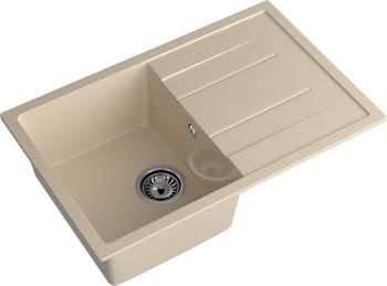 Товар: GRANFEST Мойка QUADRO 780L 1-чаша+крыло 770*495мм кашемир арт.GF- - фото 1 GRANFEST Мойка QUADRO 780L 1-чаша+крыло 770*495мм кашемир арт.GF- — фото 1, Кухонные мойки