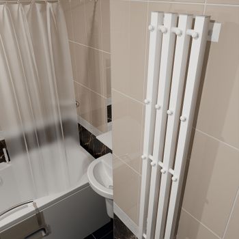 Электрический полотенцесушитель Altasan АргоЛюксПроф 120х21 АргоЛюксПроф12021БМ Белый матовый — фото 2, Электрические полотенцесушители