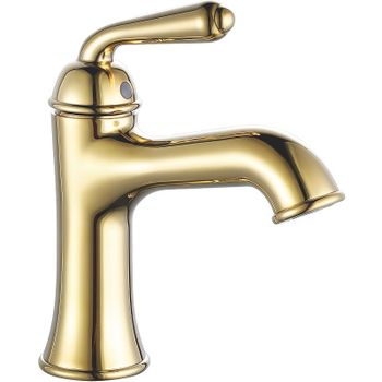 Смеситель для раковины Rose R02E R0201E Золото — фото 1, Смесители для раковины