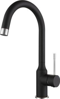 Товар: Rivelato Смеситель для кухни Garda U-обр. D-35мм nero cromo арт. - фото 1 Rivelato Смеситель для кухни Garda U-обр. D-35мм nero cromo арт. — фото 1, Смесители для кухни