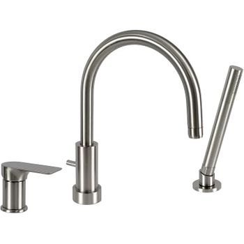 Смеситель на борт ванны Remer Infinity I07XV Сталь — фото 1, Смесители на борт ванны