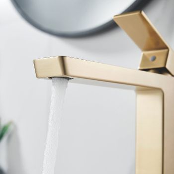 Смеситель для раковины Rose R18G R1811G-1 Золото матовое — фото 7, Смесители для раковины