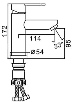 Смеситель для раковины ESKO Orlando OL 26 Хром — фото 3, Смесители для раковины