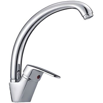 Смеситель для кухни Haiba HB4116 Хром — фото 1, Смесители для кухни