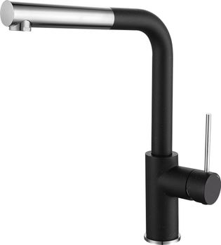 Товар: Rivelato Смеситель для кухни Albano Г-обр.с выдвижной лейкой D-35мм nero cromo арт. - фото 1 Rivelato Смеситель для кухни Albano Г-обр.с выдвижной лейкой D-35мм nero cromo арт. — фото 1, Смесители для кухни