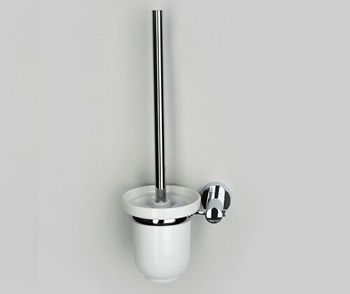 Аксесс Donau K-9427C Щетка для унитаза (блистер), КЕРАМИКА, с подств, навесная, хром, WasserKRAFT — фото 2, Ершики для унитаза