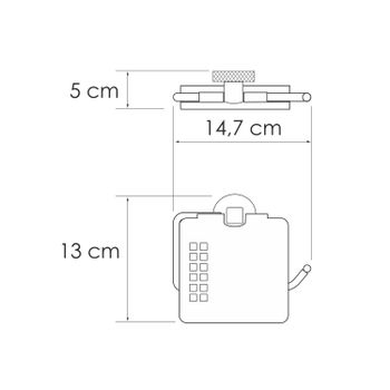 Tauber K-64425 Держатель туалетной бумаги — фото 1, Держатели туалетной бумаги