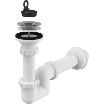 Сифон для раковины Alcaplast A412-DN40 Белый — фото 1, Сифоны для раковины