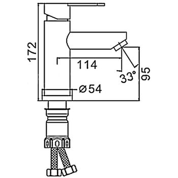 Смеситель для раковины ESKO Orlando OL 26 Хром — фото 4, Смесители для раковины
