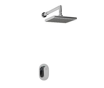 A12028 Встраиваемый комплект для душа с верхней душевой насадкой — фото 1, Встраиваемые душевые комплекты