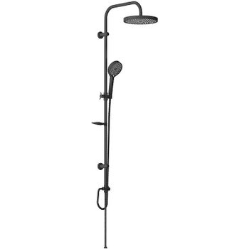 Душевая система Melodia della vita Rumba MSC00112C_bk Черная матовая — фото 4, Душевые стойки