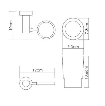 K-28228  Подстаканник одинарный — фото 3, Аксессуары для раковины