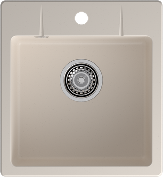 GRANFEST Мойка URBAN 245 1-чаша 450*490мм белый арт.GF-UR- — фото 1, Кухонные мойки