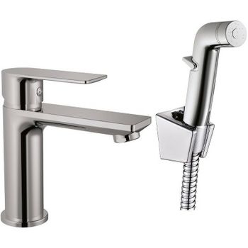 Смеситель для раковины Haiba HB12505 с гигиеническим душем Хром — фото 1, Смесители для раковины