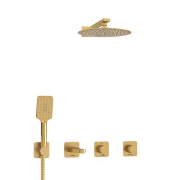 A8251.307.308.180.259.285.194.201 Встраиваемый комплект для ванны с верхней душевой насадкой, лейкой — фото 4, Встраиваемые душевые комплекты