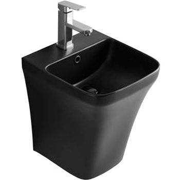 Раковина CeramaLux 36 500PMB Черная матовая — фото 1, Мини-раковины