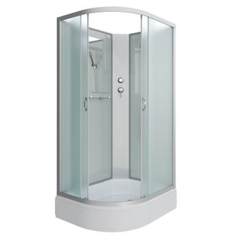 Душевая кабина Niagara Classic NG-33084-14RBK (100х80х200) средний поддон(26см),стекло матовое,4 мес — фото 1, Душевые кабины