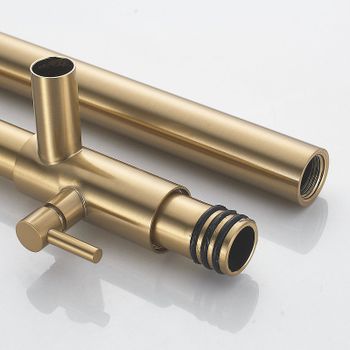 Душевая система Rose R18G R1836G Золото матовое — фото 10, Душевые стойки