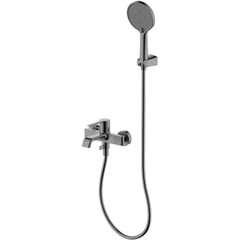 Смеситель для ванны AQUAme Asti AQM6412GM Оружейный металл — фото 1, Смеситель для ванны