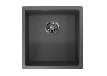 Granula-4445U, ГРАФИТ МАТОВЫЙ, стальная кухонная мойка — фото 1, Кухонные мойки