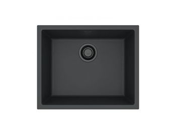 Мойка для кухни ALVEUS OMNI 30 GRANITAL DEEP BLACK-G90 BE 550x450x198 с сифоном 1148151 — фото 1, Кухонные мойки