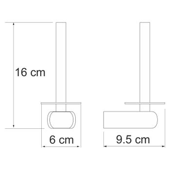 Berkel K-6897 Держатель туалетной бумаги — фото 4, Держатели туалетной бумаги