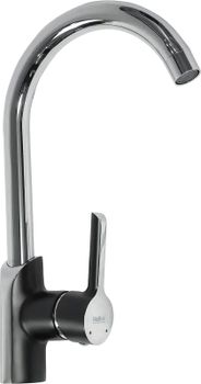 Смеситель для кухни Haiba HB70805-7 Черный Хром — фото 4, Смесители для кухни