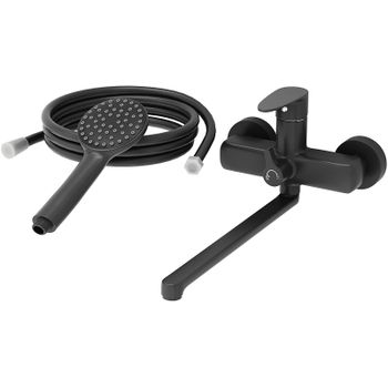 Смеситель для ванны Aringa Рейн AR02003BL универсальный Черный — фото 1, Смеситель для ванны