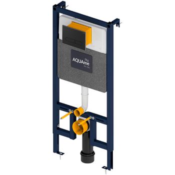 Инсталляция AQUAme AQM4001MB для унитаза с Черной матовой клавишей смыва — фото 1, Инсталляции для унитазов