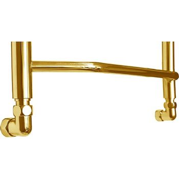 Водяной полотенцесушитель Domoterm Лаура П7 500x700 Золото — фото 2, Водяные полотенцесушители