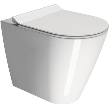 Унитаз GSI Kube X 941011 приставной без сиденья — фото 1, Приставные унитазы