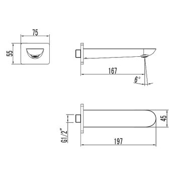 Излив для смесителя Lemark LM4981CW Хром Белый — фото 2, Изливы