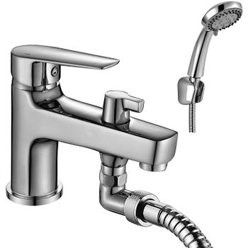 Смеситель на борт ванны Rossinka S35-38 Хром — фото 1, Смесители на борт ванны