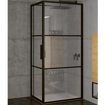 Душевой уголок Riho Grid 120x90 G004020121 (GB2120090) профиль Черный стекло прозрачное — фото 1, Прямоугольные душевые уголки