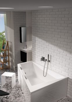 Акриловая ванна Riho Doppio 180x130 B034001005 (BA9100500000000) L без гидромассажа — фото 7, Акриловые ванны