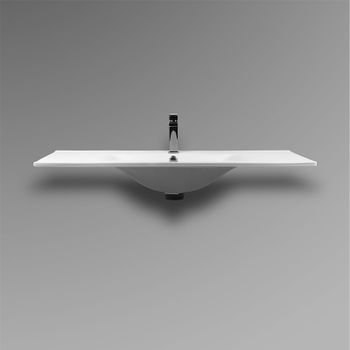 Раковина Bond 100 S05-1000 Белая глянцевая — фото 3, Раковины встраиваемые сверху